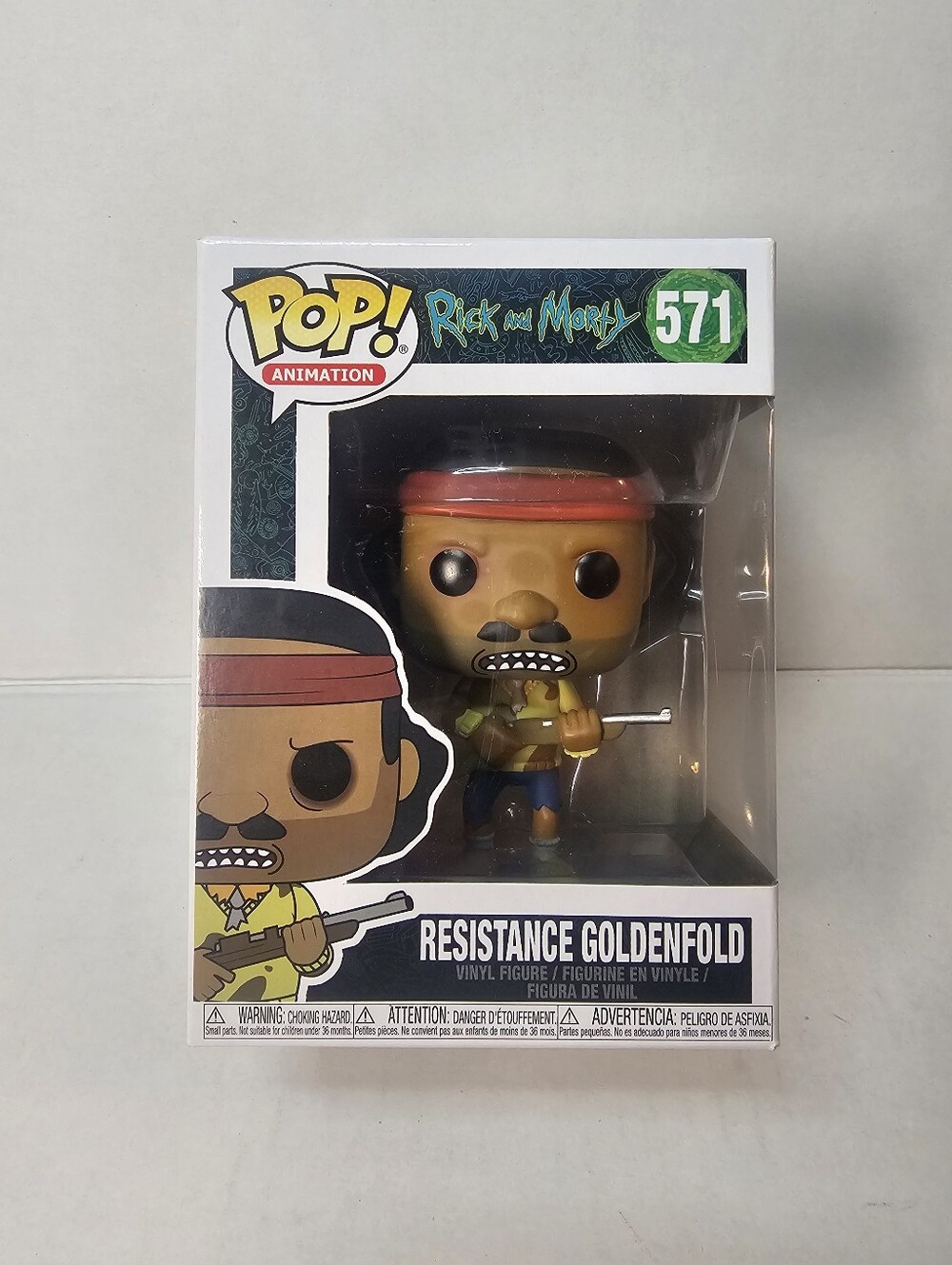 Funko Pop! Pop Animation Rick And Morty  Resistance Goldenfold Vinyl Figure 571